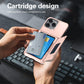 iPhone Shockproof Card Holder Case TPU PC Protective Cover Multiple Colors - Teleplus