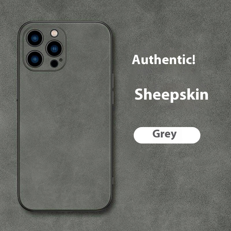 iPhone Simple Sheepskin Mobile Phone Shell with Stylish Lamb Design - iphone simple sheepskin mobile phone shell high