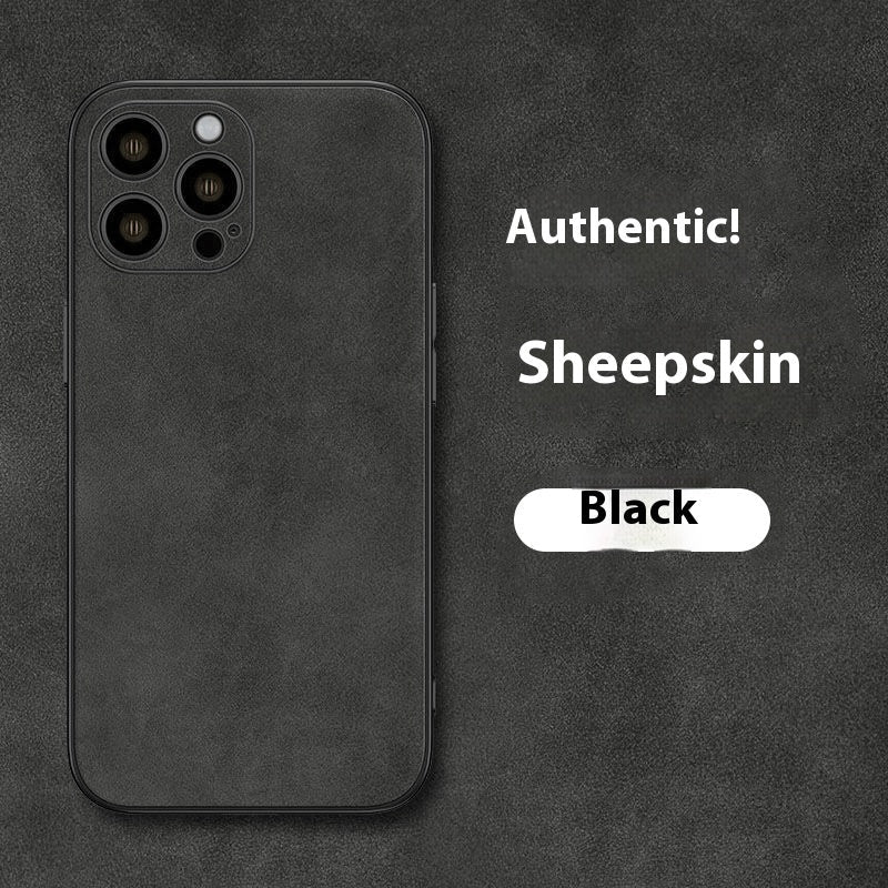 iPhone Simple Sheepskin Mobile Phone Shell with Stylish Lamb Design - iphone simple sheepskin mobile phone shell high