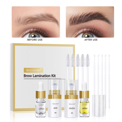 Ironing Set Golden Box Wild Eyebrow Quick Shaping Eyebrow Ironing Agent - Eyebrow Quick Shaping with Ironing Set Golden