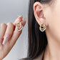 United States Alloy Treatment Electroplated Twisted Ring with Earrings Bundle - That Scream Affordable Luxury united