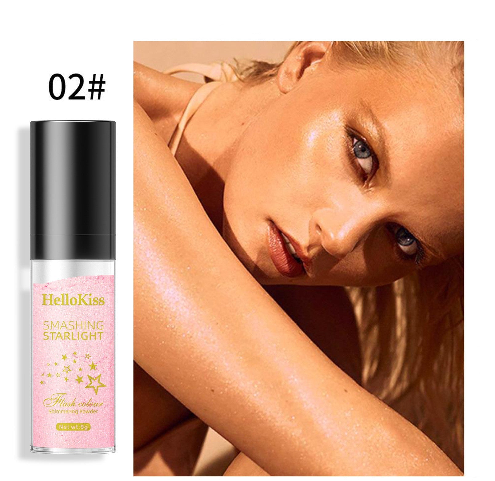 Ivory White Body Highlight Powder for Contouring and Repair - Teleplus body highlight powder repair