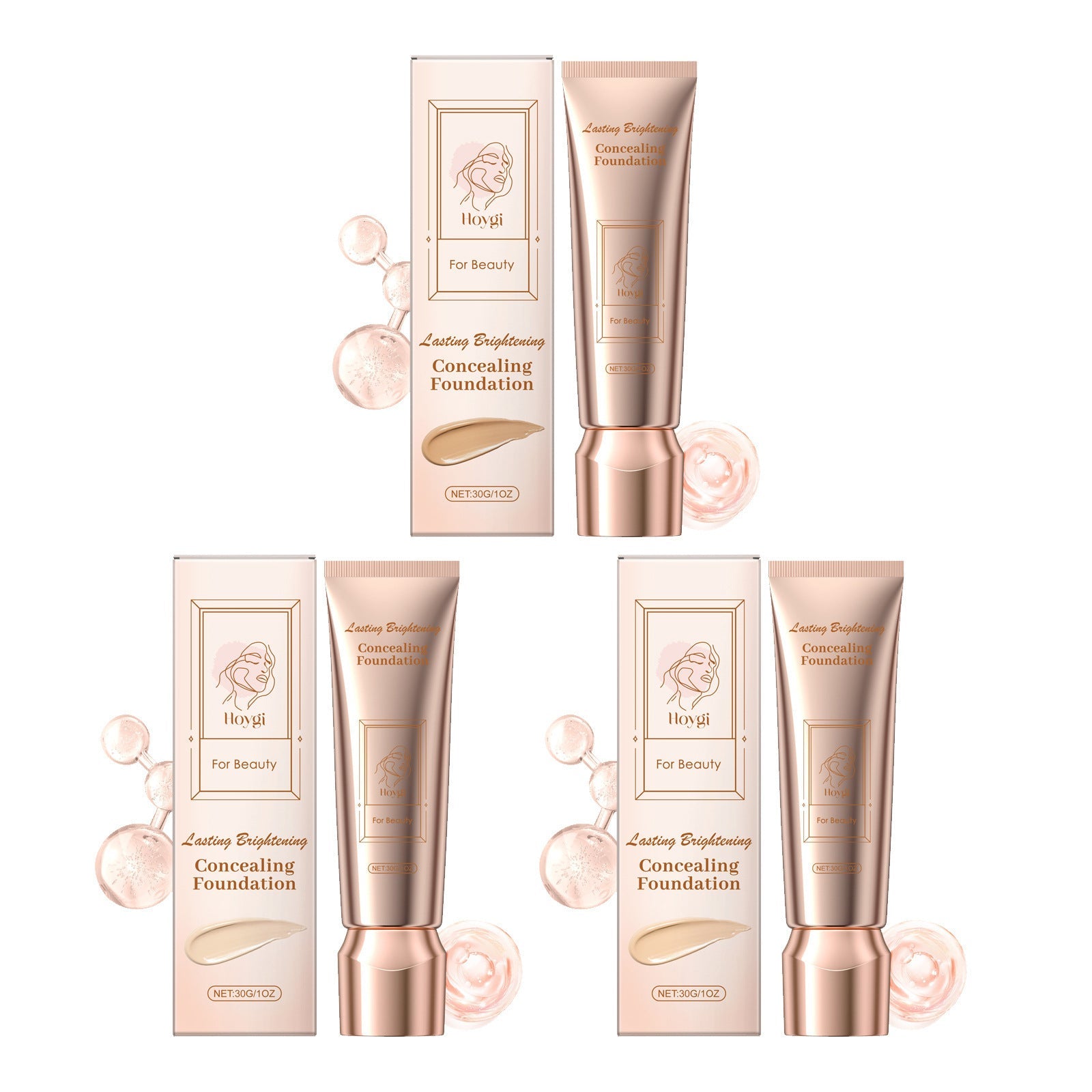 Ivory White Liquid Foundation for Concealing and Moisturizing Skin - Teleplus concealing foundation moisturizing