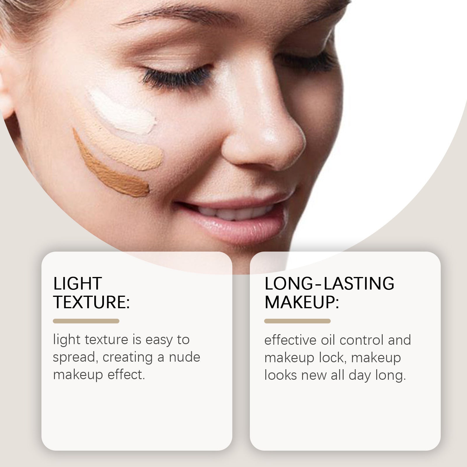 Ivory White Liquid Foundation for Concealing and Moisturizing Skin - Teleplus concealing foundation moisturizing