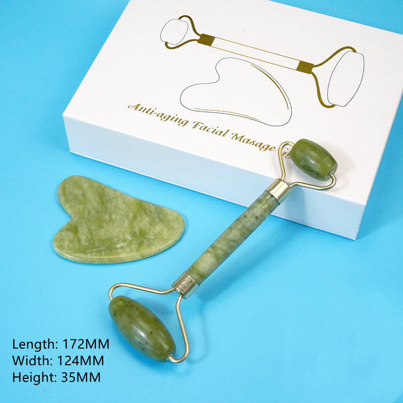 Heart-Shaped Zinc Alloy Massage Tool for Physiotherapy Scraping and Jade Roller - Laughs Relaxation jade roller