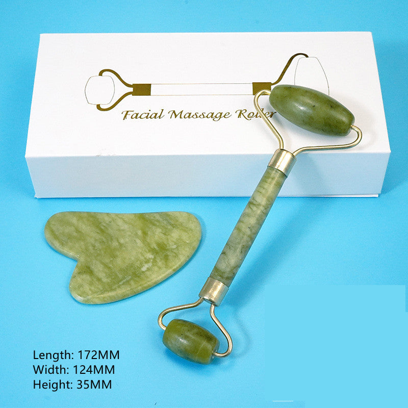 Heart-Shaped Zinc Alloy Massage Tool for Physiotherapy Scraping and Jade Roller - Laughs Relaxation jade roller