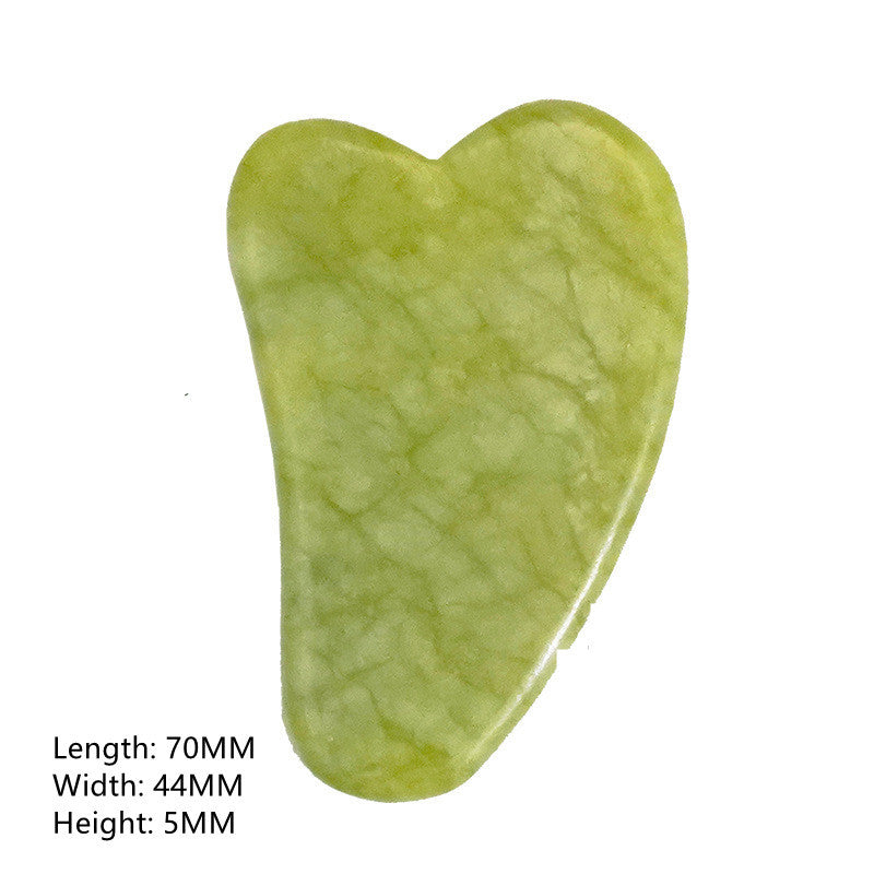 Heart-Shaped Zinc Alloy Massage Tool for Physiotherapy Scraping and Jade Roller - Laughs Relaxation jade roller