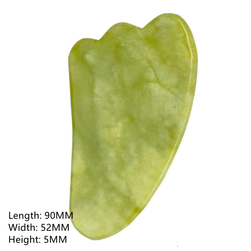 Heart-Shaped Zinc Alloy Massage Tool for Physiotherapy Scraping and Jade Roller - Laughs Relaxation jade roller