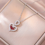 Japanese And Korean Style Love Titanium Steel Ornament Simple Necklace Temperament Clavicle Chain - Titanium Steel Love