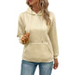 Japanese Korean Casual Pullover Sweatshirt with Pockets Polyester Unisex