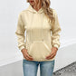 Japanese Korean Casual Pullover Sweatshirt with Pockets Polyester Unisex