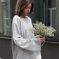 Japanese Korean Cotton Pullover Sweatshirt Casual Loose Fit S M L Sizes - Teleplus