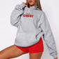 Japanese Korean Long Sleeve Pullover 3D Pattern Loose Fit Polyester Sweatshirt - Teleplus long sleeve