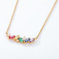 Japanese Light Luxury Rainbow Candy 925 Silver Necklace - Sparkle Like a Unicorn with Rainbow Candy Necklace