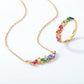 Japanese Light Luxury Rainbow Candy 925 Silver Necklace - Sparkle Like a Unicorn with Rainbow Candy Necklace