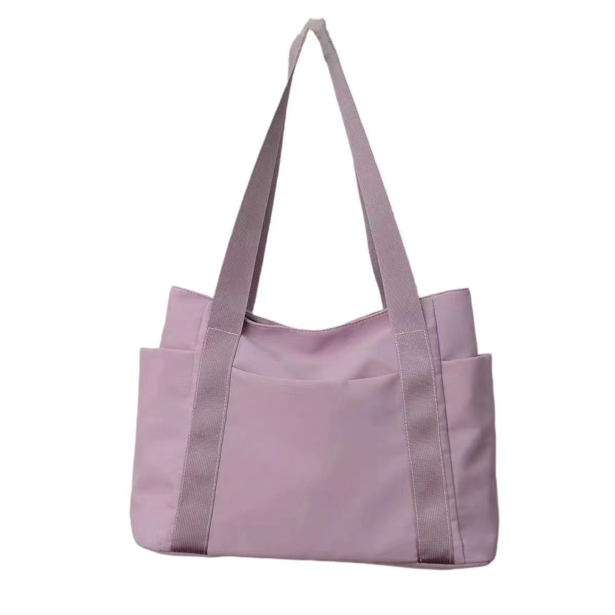 Japanese Style Solid Color Tote Shoulder Bag Casual Nylon for Daily - Use japanese style solid color tote shoulder bag