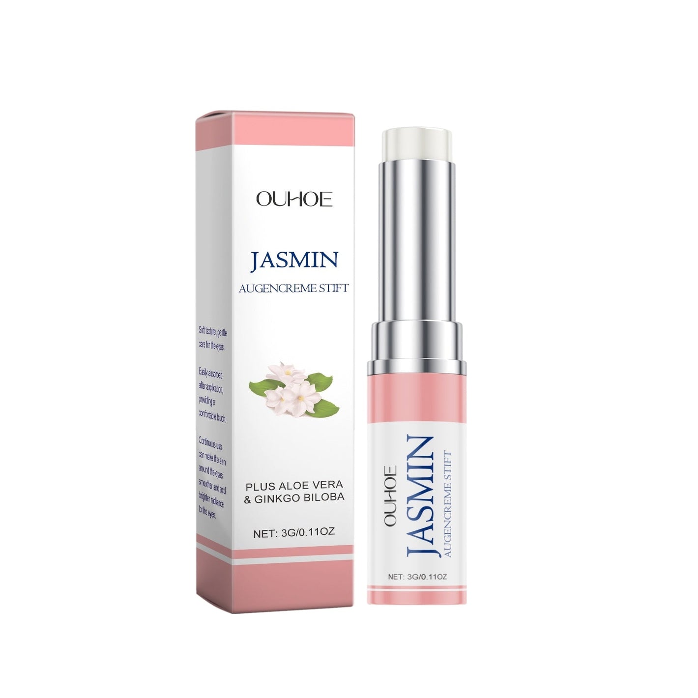 Jasmin Augencreme Stift mit Ginkgo Leaf Extract und White Beeswax - Teleplus and jasmin augencreme stift ginkgo leaf