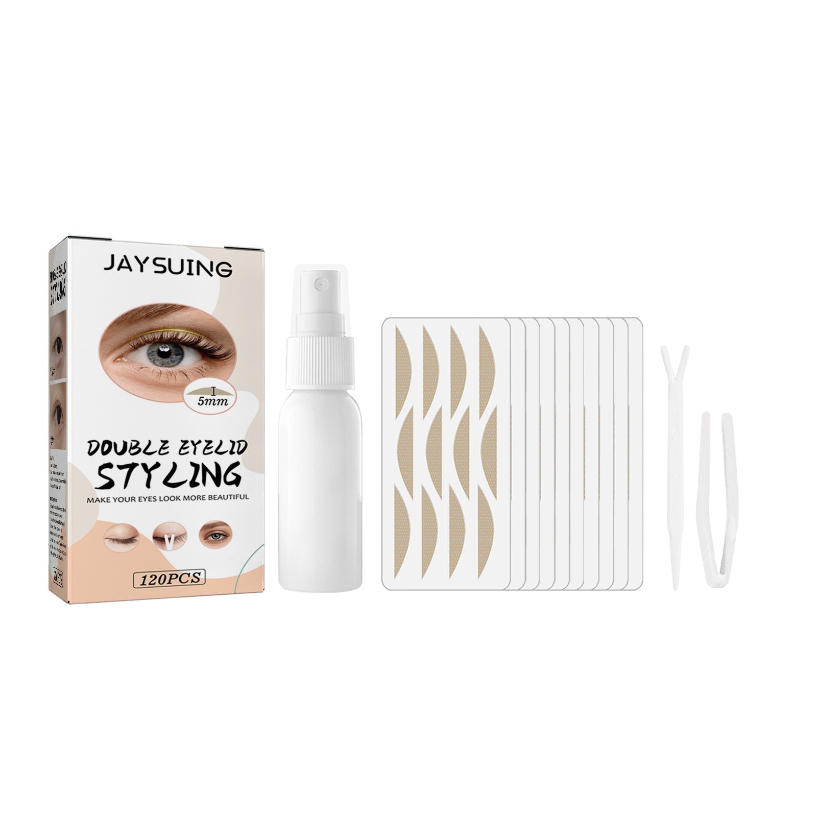 Jaysuing Double Eyelid Stickers Pack of 120 Sheets for Natural Look - jaysuing double eyelid stickers