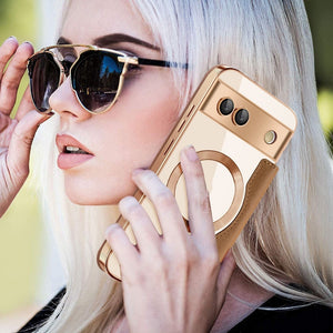 United States Magnetic Card Holder for CHF with Shockproof TPU Design - JD Case: Fashion Meets Phone Armor united