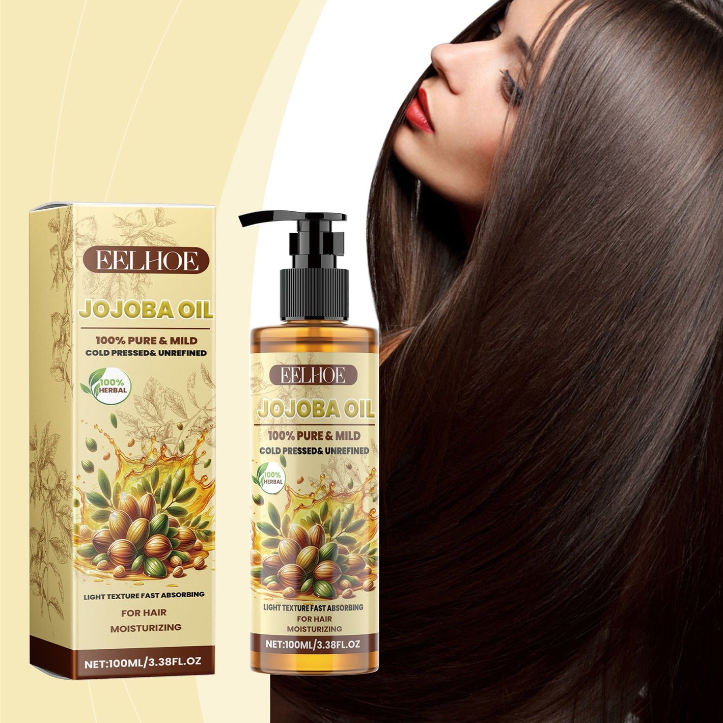 Jojoba Hair Care Essential Oil for Soft Healthy 100ml - jojoba hair care healthy essential