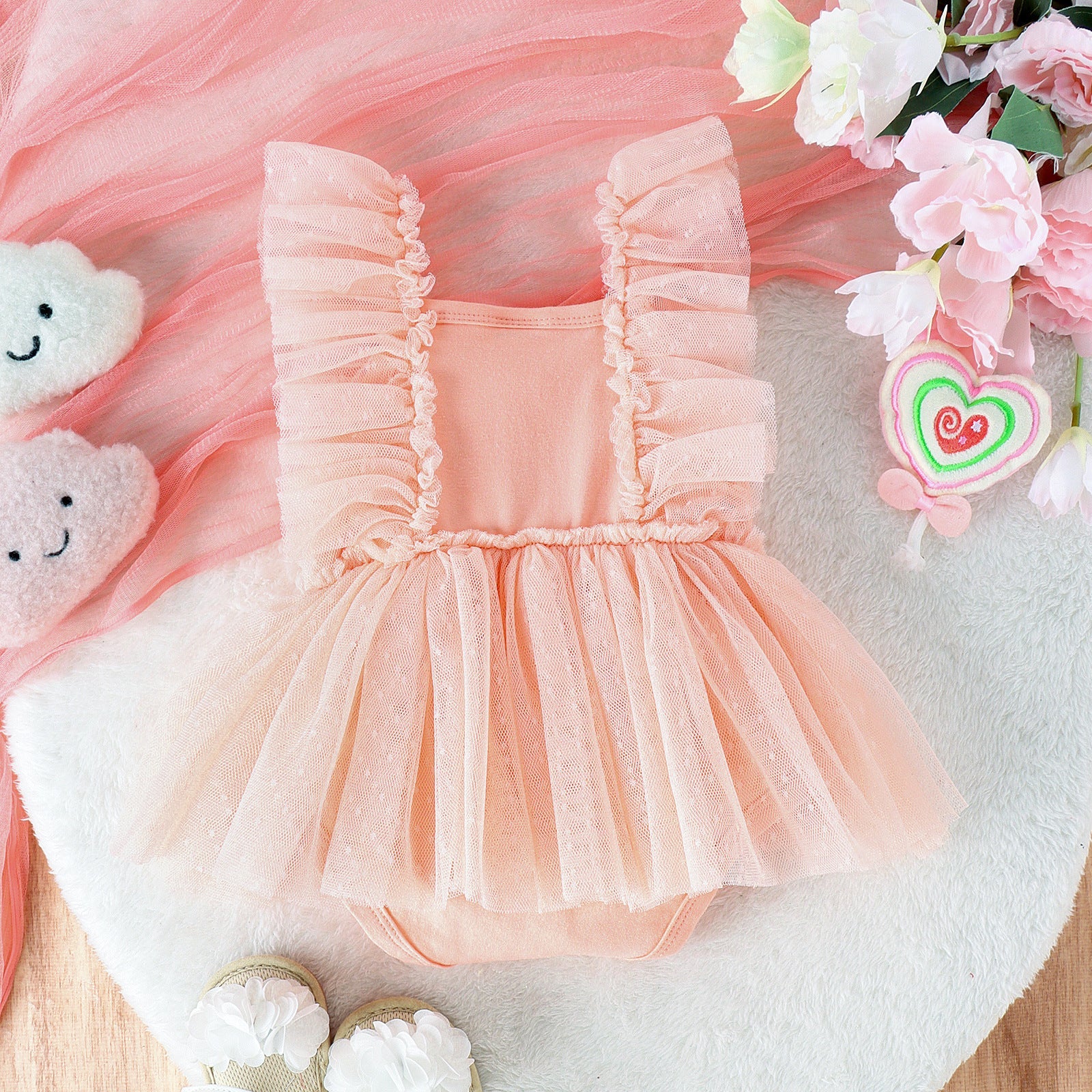 Jumpsuit Baby Net Skirt Princess Poris Dress Baby Skirt Baby Body Pants Jumpsuit - Jumpsuit Baby Net Skirt for Tiny