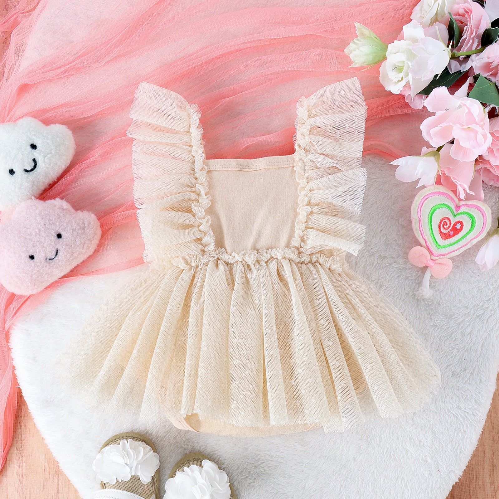 Jumpsuit Baby Net Skirt Princess Poris Dress Baby Skirt Baby Body Pants Jumpsuit - Jumpsuit Baby Net Skirt for Tiny