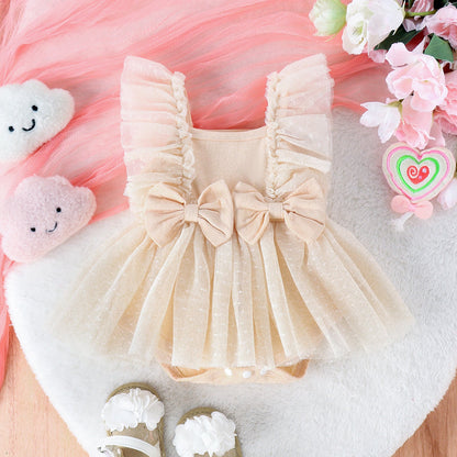 Jumpsuit Baby Net Skirt Princess Poris Dress Baby Skirt Baby Body Pants Jumpsuit - Jumpsuit Baby Net Skirt for Tiny