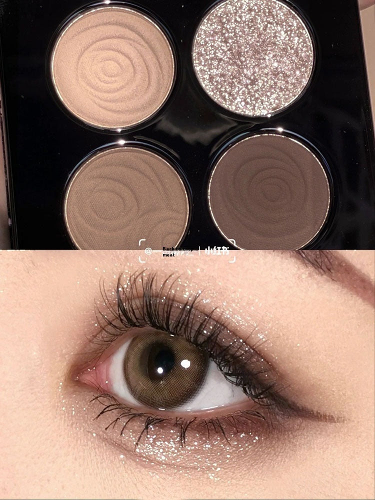 Kaleidos Greenhouse Series Lace Eye Shadow Plate in Black and Brown Tones - Teleplus kaleidos greenhouse series lace