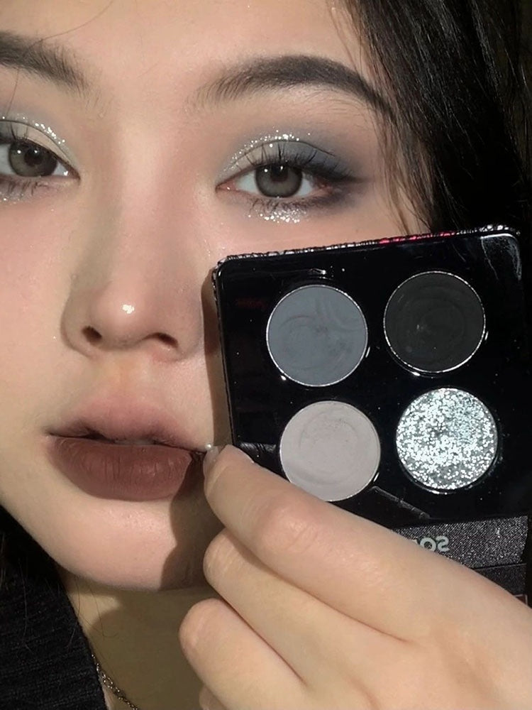 Kaleidos Greenhouse Series Lace Eye Shadow Plate in Black and Brown Tones - Teleplus kaleidos greenhouse series lace