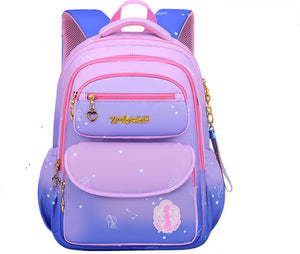 Kamida Primary School Schoolbag Female Sweet And Cute Gradient Backpack 1-3-6 Grade Large Capacity - Sweet Gradient