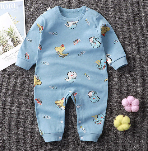 Keep Baby Warm Long Sleeve Romper - Keep Baby Warm Long Sleeve Romper Blue Elephant