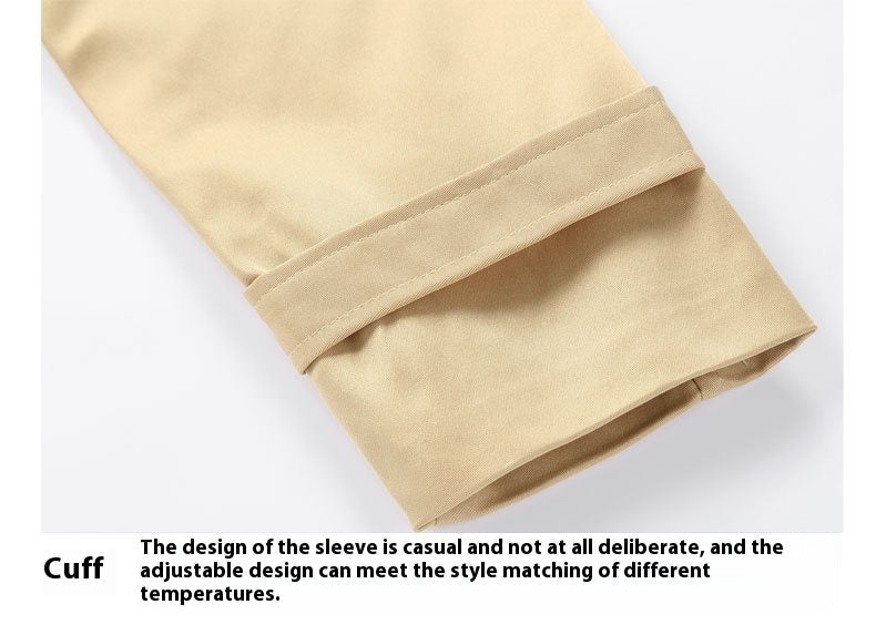 Khaki Cotton Overcoat Spring for Men US Sizes CHF Comfortable Fiber - Teleplus united states chf overcoat spring