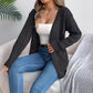 Khaki White Black Hollow Out Knit Cardigan Streetwear Hipster Sweater S-XL