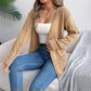 Khaki White Black Hollow Out Knit Cardigan Streetwear Hipster Sweater S-XL