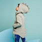 Kids Baby Coat Jacket with Dinosaur Hood for Children and Infants - kids baby coat jacket dinosaur