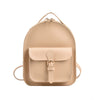 Kid's Small Schoolbag Girl's Out PU Backpack - Beige