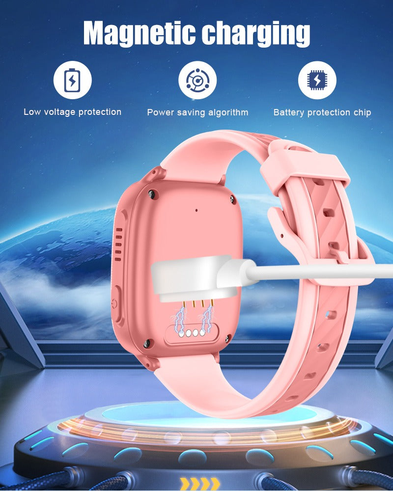 Kids Smartwatch with GPS Tracking and 4G Video Calls for Safety Control - kids smartwatch gps tracking video calls