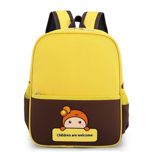 Unisex Educational School Backpack for Students in Yellow Wine Red Green - Bags That Make Learning a Height 35cm