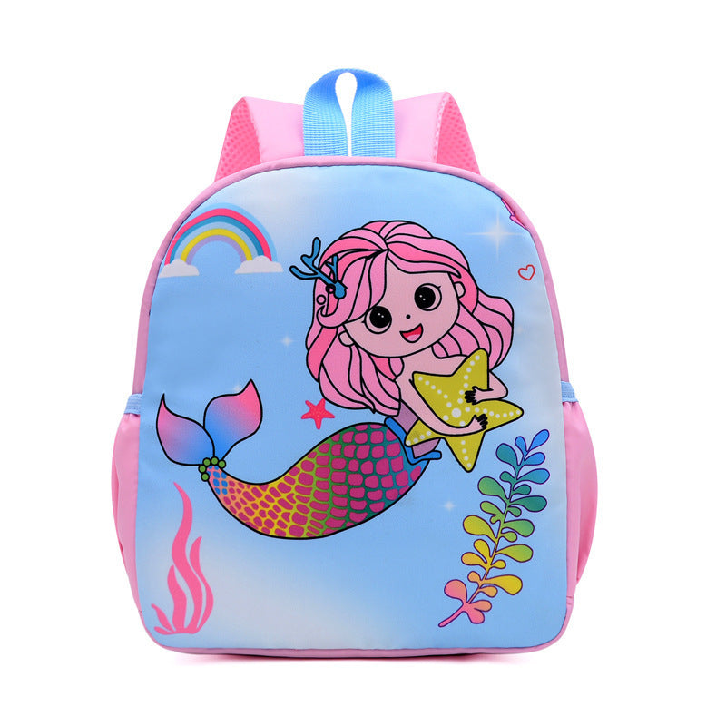 Kindergarten Men’s And Women’s Burden Reduction Decompression Anti-lost Fashion All-match School Bag Cartoon