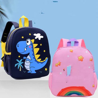 Kindergarten Men’s And Women’s Burden Reduction Decompression Anti-lost Fashion All-match School Bag Cartoon