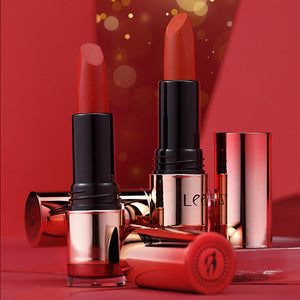 Kiss Soft Mist Cup Makeup Lipstick Set in Maple Sugar Brown and Rotten Tomato - Teleplus kiss soft mist cup makeup