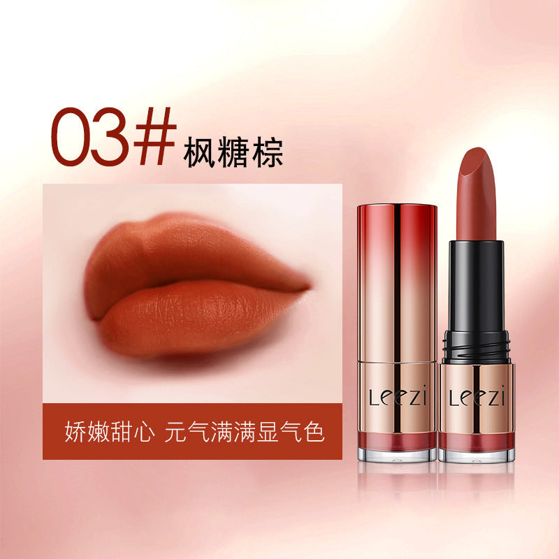 Kiss Soft Mist Cup Makeup Lipstick Set in Maple Sugar Brown and Rotten Tomato - Teleplus kiss soft mist cup makeup