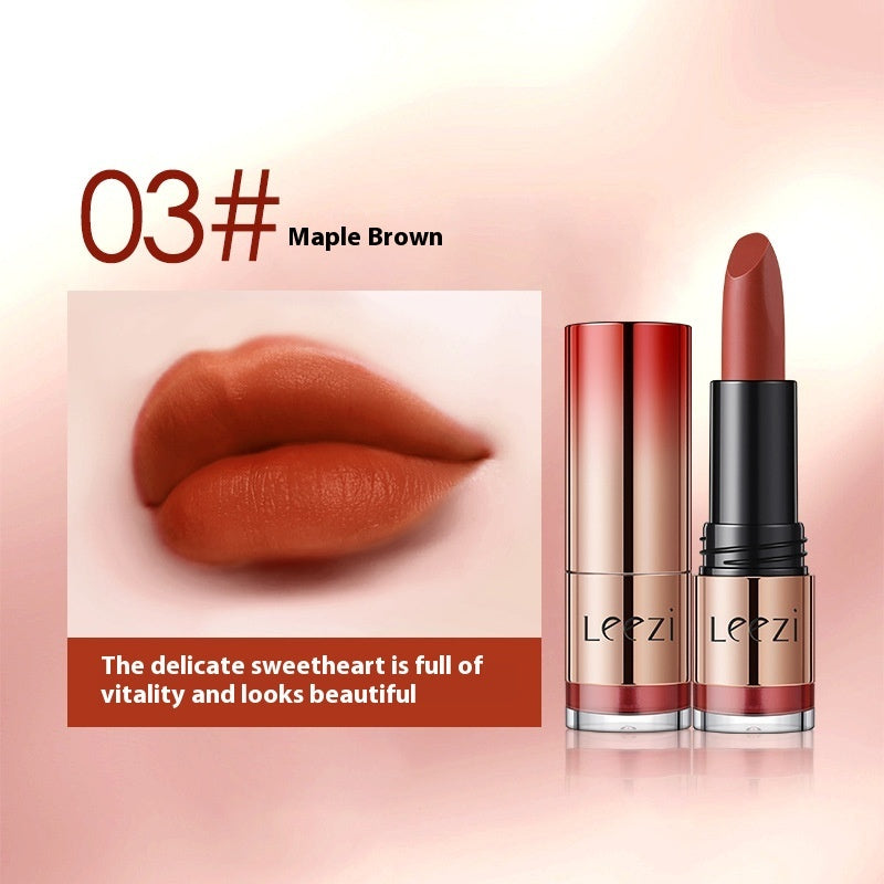Kiss Soft Mist Cup Makeup Lipstick Set in Maple Sugar Brown and Rotten Tomato - Teleplus kiss soft mist cup makeup