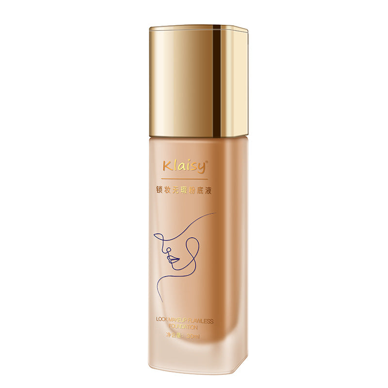 Klaisy Lock Makeup Flawless Liquid Foundation for Natural and Bright Skin - klaisy lock makeup flawless liquid