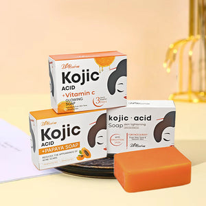 Kojic Acid Papaya Soap with Vitamin C for Brightening and Moisturizing Skin - kojic acid