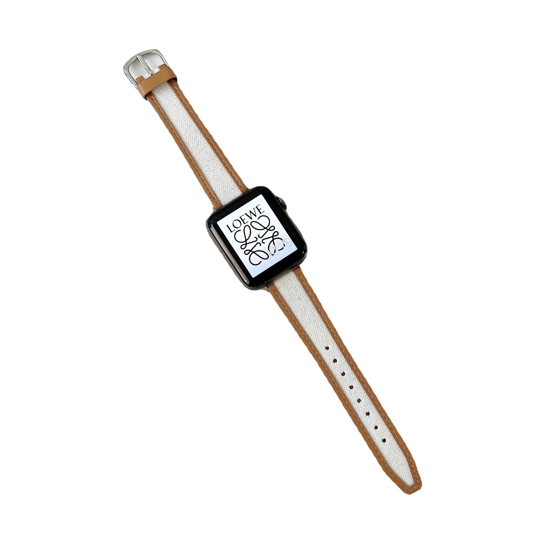 Korean Canvas Leather Watch Strap for Apple and Universal Watches - Time Travel in Style korean canvas leather strap