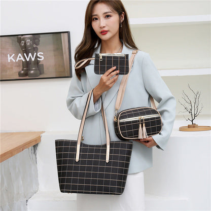 Korean Fashion Set Texture Shoulder Bag with Cartoon Anime Design for Women - Teleplus texture shoulder women korean