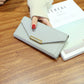 Korean Long Wallet with Card Slots and Zipper Bag in Multiple Colors - Teleplus