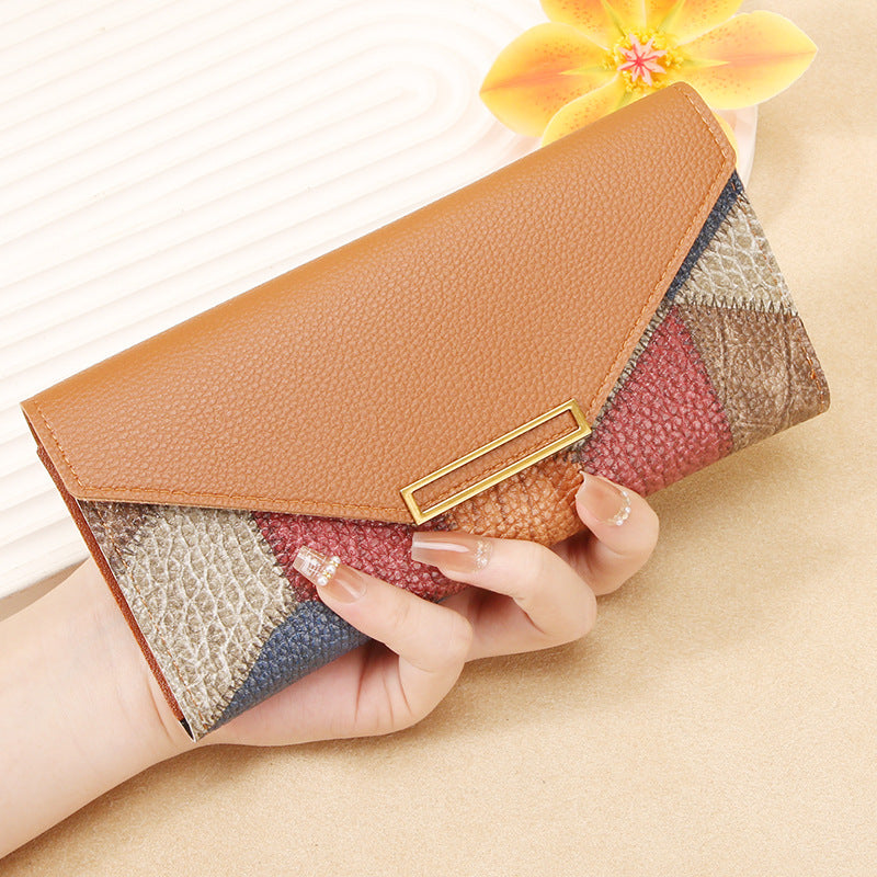 Korean Long Wallet with Card Slots and Zipper Bag in Multiple Colors - Teleplus