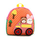 Korean shoulder children’s schoolbag kindergarten adorable backpack handmade cartoon baby bag double shoulder bag